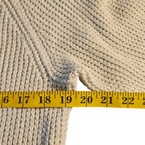 Vince Womens Sweater Ivory M MinimalistChic QuietLuxury Monochrome Capsule - Picture 4 of 11